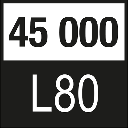 Lebensdauer 45000-L80