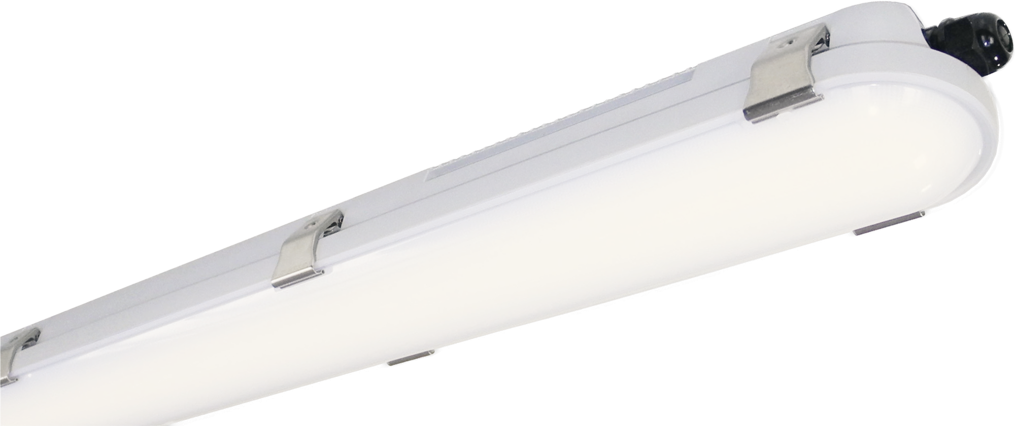 LED-FR Wannenleuchte 33150 35/40/50/60 W, max.6900 lm, einstellbar 1500mm/3000/4000/5000K, CRI>80, opal, IP66