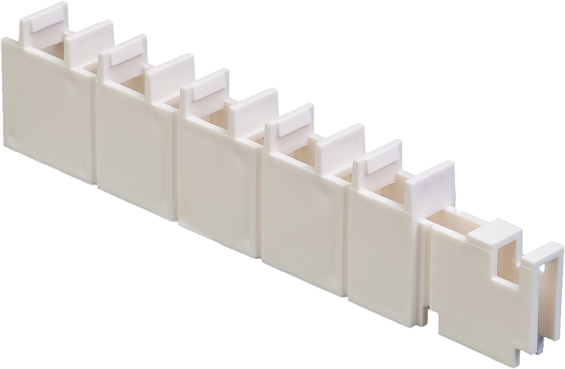 Halter Lüftungslamellen Länge 125 mm Kunststoff, ähnl. RAL 9010