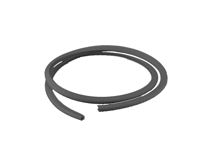 Kantenschutz mit Stahleinlage  Kunststoff, Schwarz