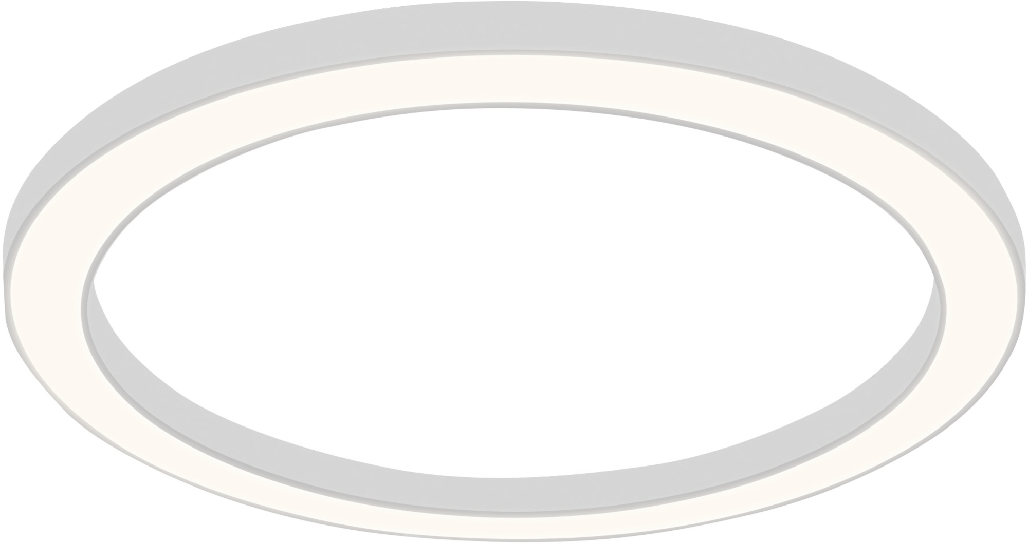 Ringleuchte LED PLLD-R 166.4.OP 166W/18000lm/4000K/IP20/CRI>80 Ø1600 mm/AL grau/Abd.opal