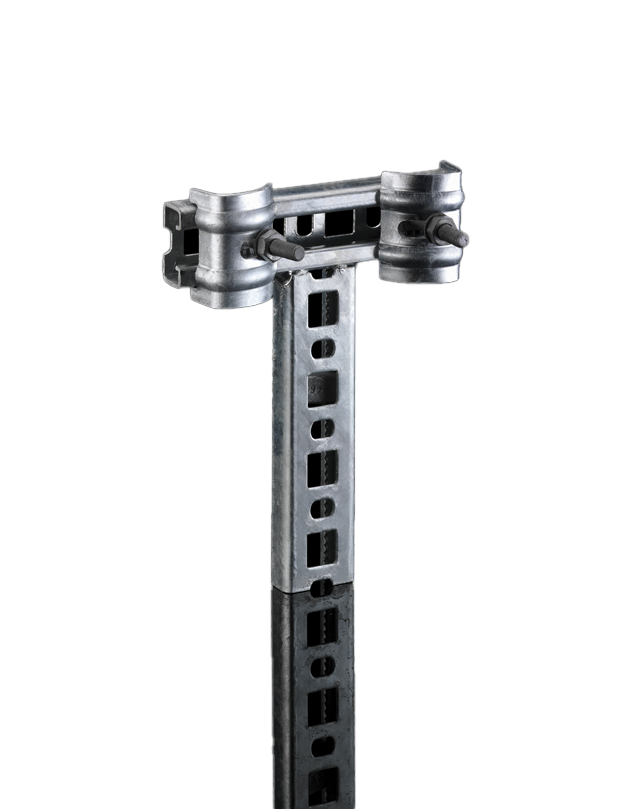 KBL-TB Befestigungsgarnitur 400 x 200 mm, Stahl tfz incl.2 Spannb.+ 2 Schrauben/Gleitmuttern