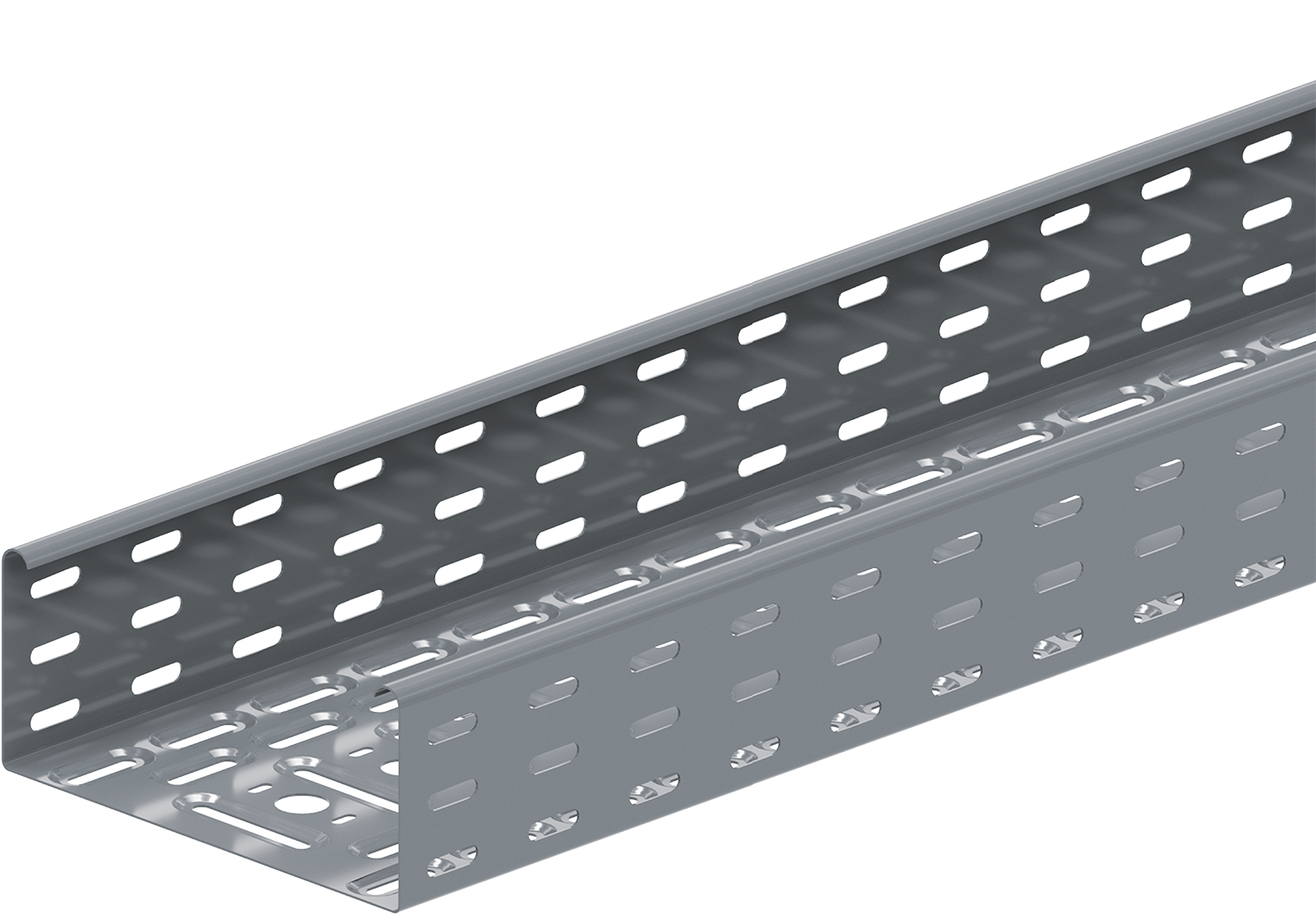 Kabelbahn gelocht KBLV 500x85x1.25 mm Stahlblech, Sendzimirverzinkt