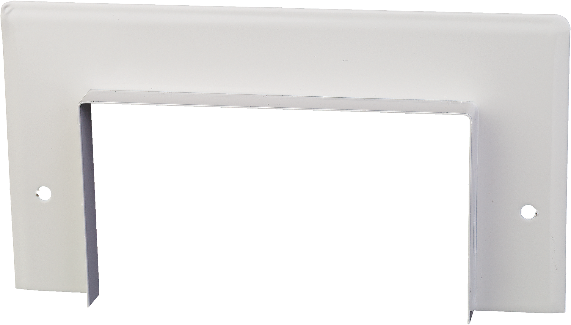 BRS-F Wandabschlussblende Für: 200 x 72 mm, 3 seitig Stahlblech, RAL 9010