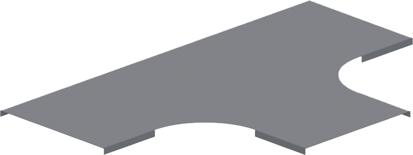 KBL-DT Deckel T-Stück 75 mm Stahlblech, Sendzimirverzinkt