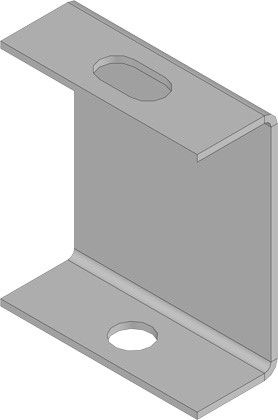 KBL-DGB Deckenbügel Für Gewindestange 8 o. 10 mm Stahlblech, Sendzimirverzinkt