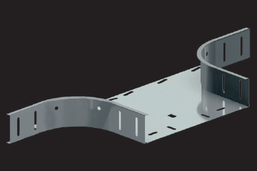 KBL-TA T-Abzweige Radius: 100 mm, Befestigung mit 8 Schrauben M 6 x 10