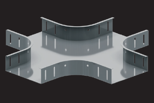 KBL-KS Cross Pieces Radius: 100 mm, fastening with 16 screws M 6 x 10