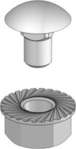 Schraubengarnitur M6x10 verdrehsicher, DIN 6923 / 4.8 Stahl, Galvanisiert, VE: 100