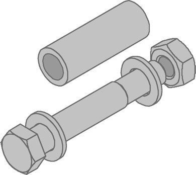 Schraubengarnitur M10x70