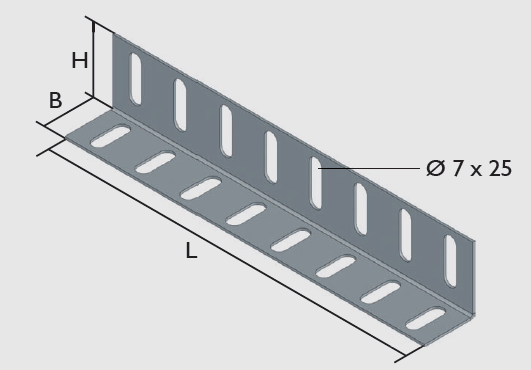 KBL-USP Supportive Plates Fastening with 4 screws M 6 x 10