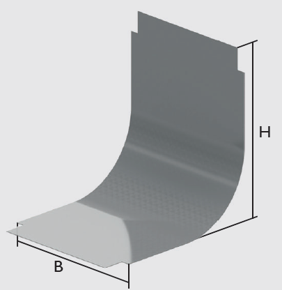 KBL-DAU 90° Deckel Für Bögen aufwärts 90°