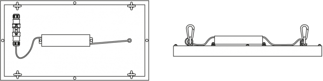 LED Hallen-Flächenleuchte