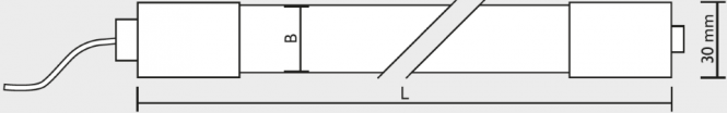 LED Feuchtraum-Rohrleuchte Serie 32